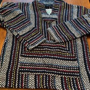 Baja Joe Multicolor Knit Sweater small